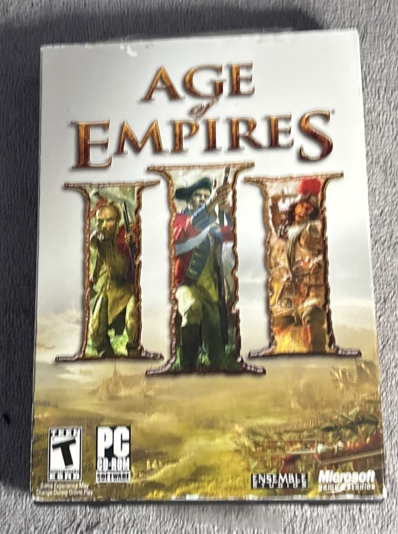 Age of Empires 3 III (PC CD-ROM Microsoft Games) 2005 - Complete