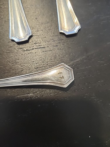 Shamrock Stamp Silver Plated EPNS Pastry, Cake Forks Set 4 - Picture 12 of 12