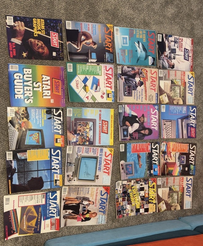 Vintage Atari ST START Magazine Lot (17 Issues, 1980s/90s) - No Disks