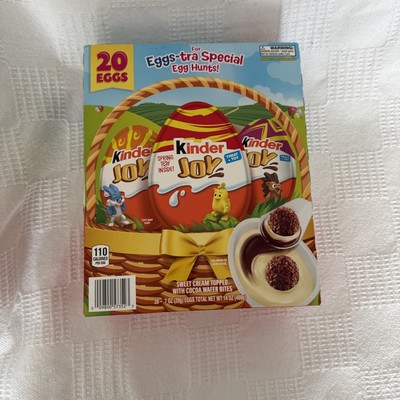 Kinder Joy Everyday White Chocolate Surprise Egg, 0.7 Ounce (Pack of 20)