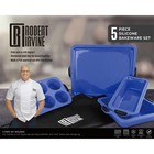 Robert Irvine 5-Piece Silicone Bakeware Set, Blue