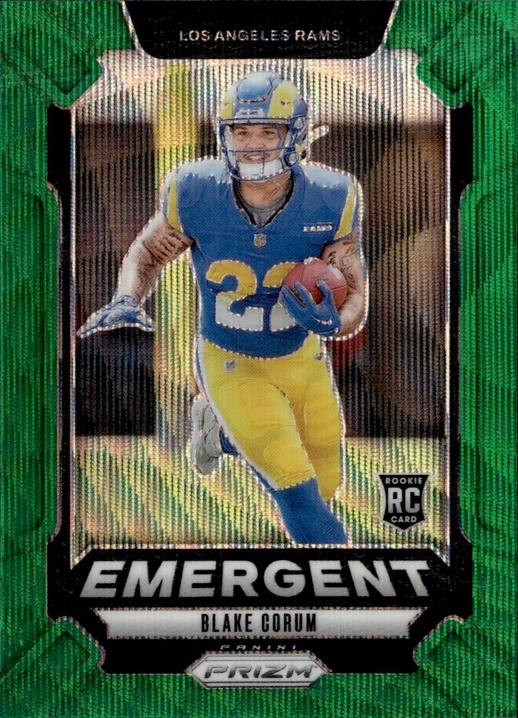 2024 Prizm - Emergent Blake Corum #10 Green Wave RC BUY 3 GET 1 FREE 