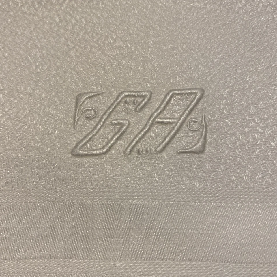 Linge ancien 12 SERVIETTES TABLE Damassé beau tissage monogramme GA brodé main - Photo 3/4