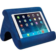 Tablet Pillow Stand - Holder Dock for Bed with Multi-Viewing Blue 