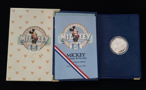 1955 RM Mickey 60 Years with You Collector's Edition Proof 1 Troy oz .999 Silver