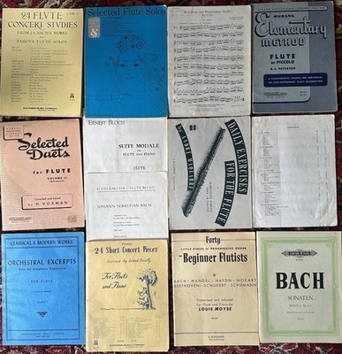 Flute Sheet Music Collection Beginner/Intermediate Solo and Duet, Classical