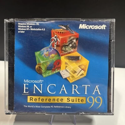 Microsoft ENCARTA '99 Interactive Multimedia Reference Library 2 Disc- PC CD-ROM - Image 1 of 4