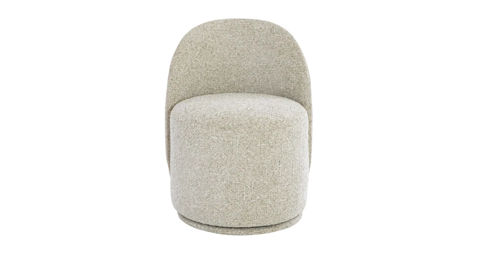 DFS Liana Greige Boucle Swivel Dining Chair RRP £249