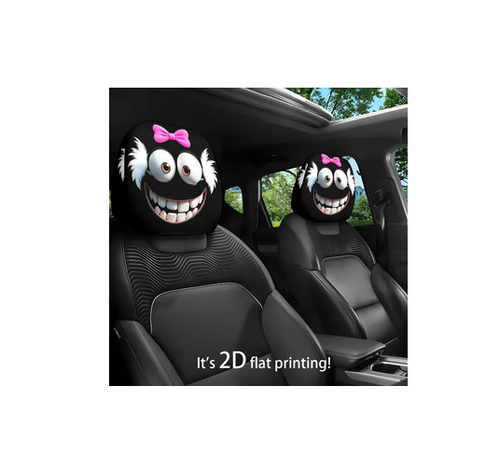 2PCS Universal Fit Car Seat Head Rest Cover for Halloween Auto Seat Rest Decor - Picture 15 of 70