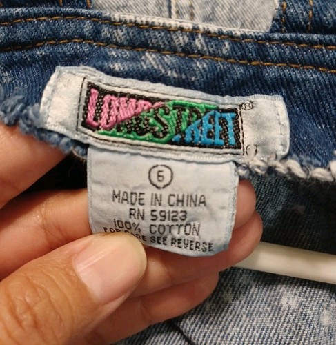 Vintage Girls Denim Overalls Skirt Size 6 Used As-Is - Picture 9 of 9