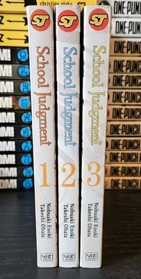 Manga School Judgement Gakkyu Hotei Vol 1-3 English Shonen Jump Complete Set - Image 1 of 4