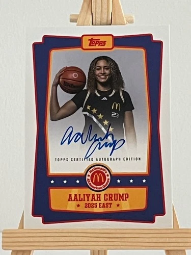 Aaliyah Crump ON CARD AUTO 2025 Topps Chrome McDonald’s Event Autographs #EA-AC