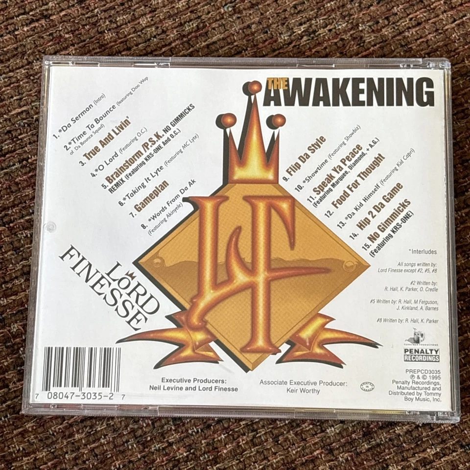 The Awakening by Lord Finesse (CD, февраль 1996, штрафные записи) КАК НОВЫЙ ДИСК - Изображение 2 из 4