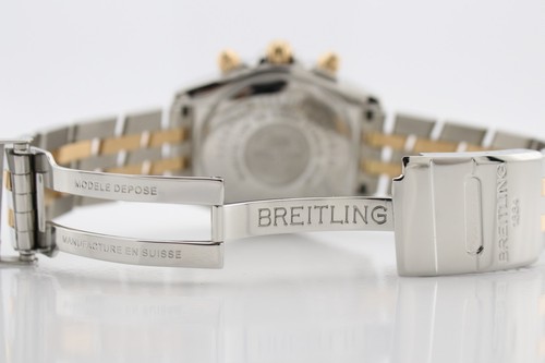 Breitling Chronomat Evolution Black Dial Rose Gold and Steel 44mm Watch C13356 - Picture 10 of 11