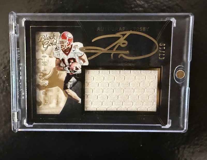 2016 Panini Black Gold Hines Ward Auto Patch /19 Game Used Georgia