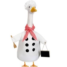 Chef Porch Goose Outfits for Goose Lawn Statue Clothes 23", Chef Clothes with...