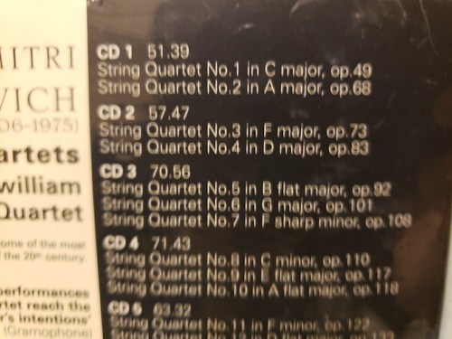 Shostakovich: The String Quartets 1-15 CD 6 Disc Set Fitzwilliam  - Picture 18 of 21