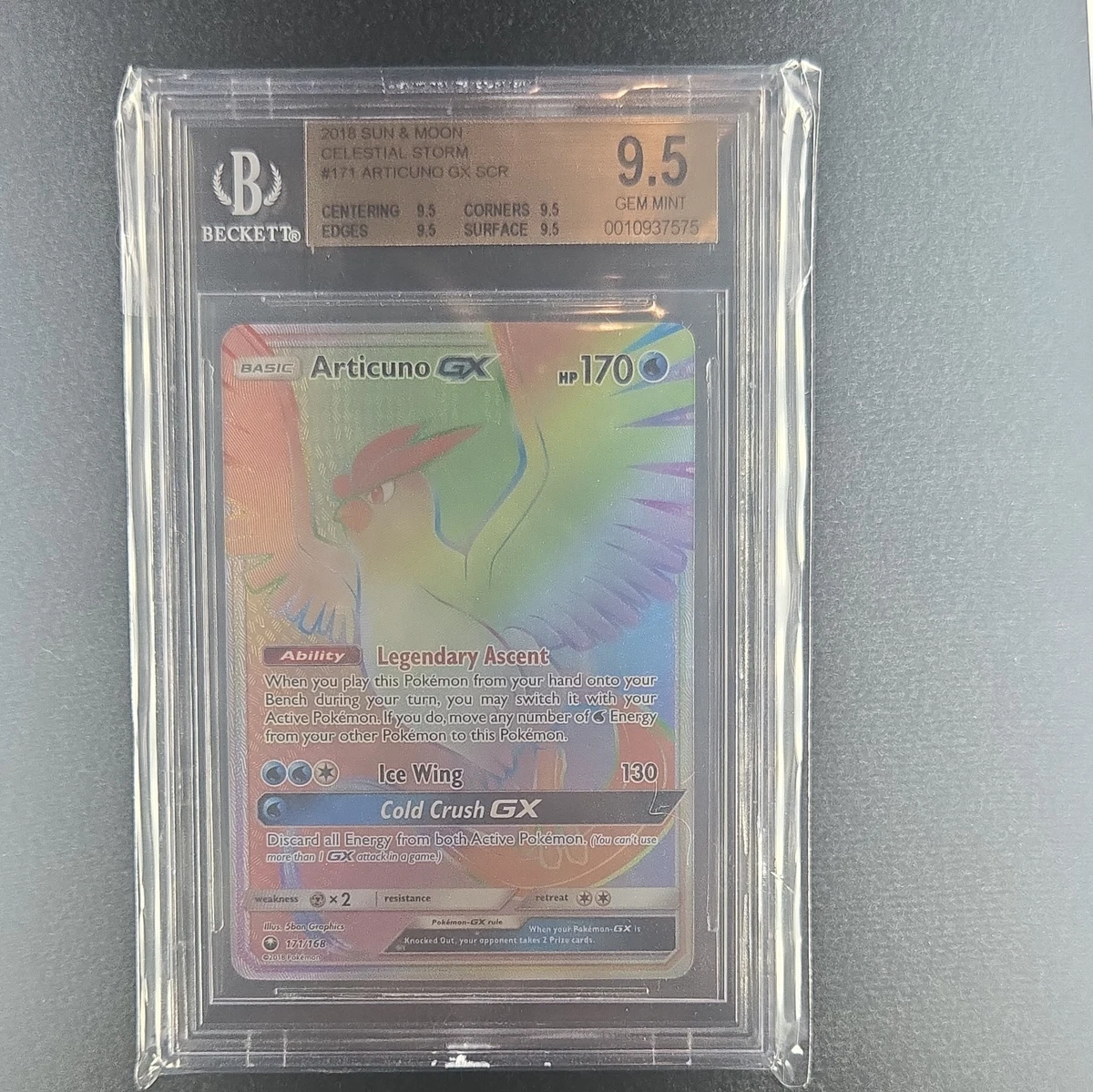 Pokémon TCG Beckett Grading Services (BGS) 9.5 Graded Secret Rare
