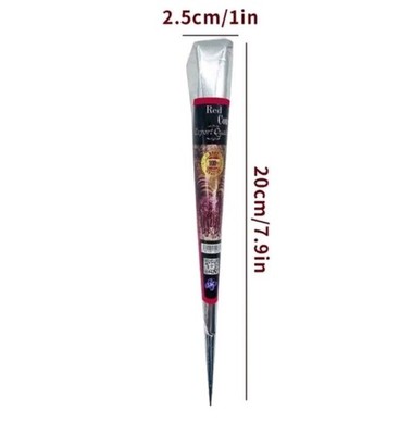 Henna Tattoo Set Mehndi Rot   Wasserfest Langanhaltend Für Damen & Herren
