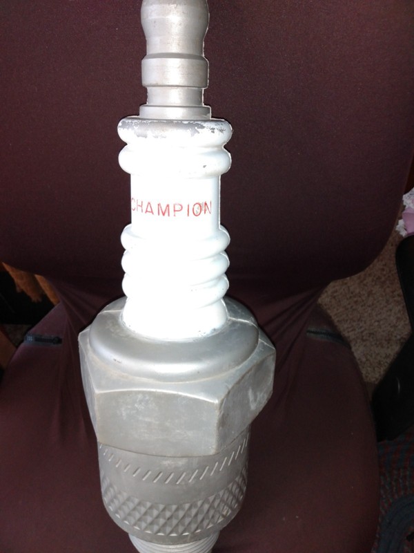 VINTAGE SPARK PLUG 22" DISPLAY