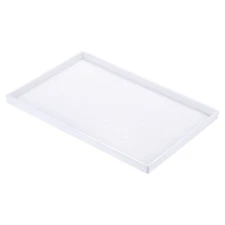 14x10" Fast Food Tray Plastic Serving Tray Mosaic Texture White