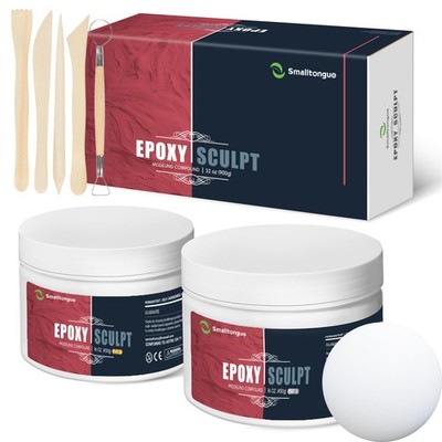 Epoxy Sculpt Clay 2-Part Modeling Paste for Repair, Fill, and Sculpture, 1 lb