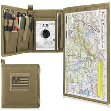 LIVANS Tactical Pouch Military Map Case Holder Army Foldable Map Storage Pouc...