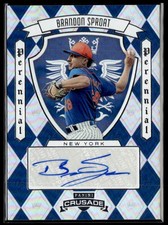 2025 Panini Crusade #PPS-BST Brandon Sproat Perennial Prospect Signatures Silver