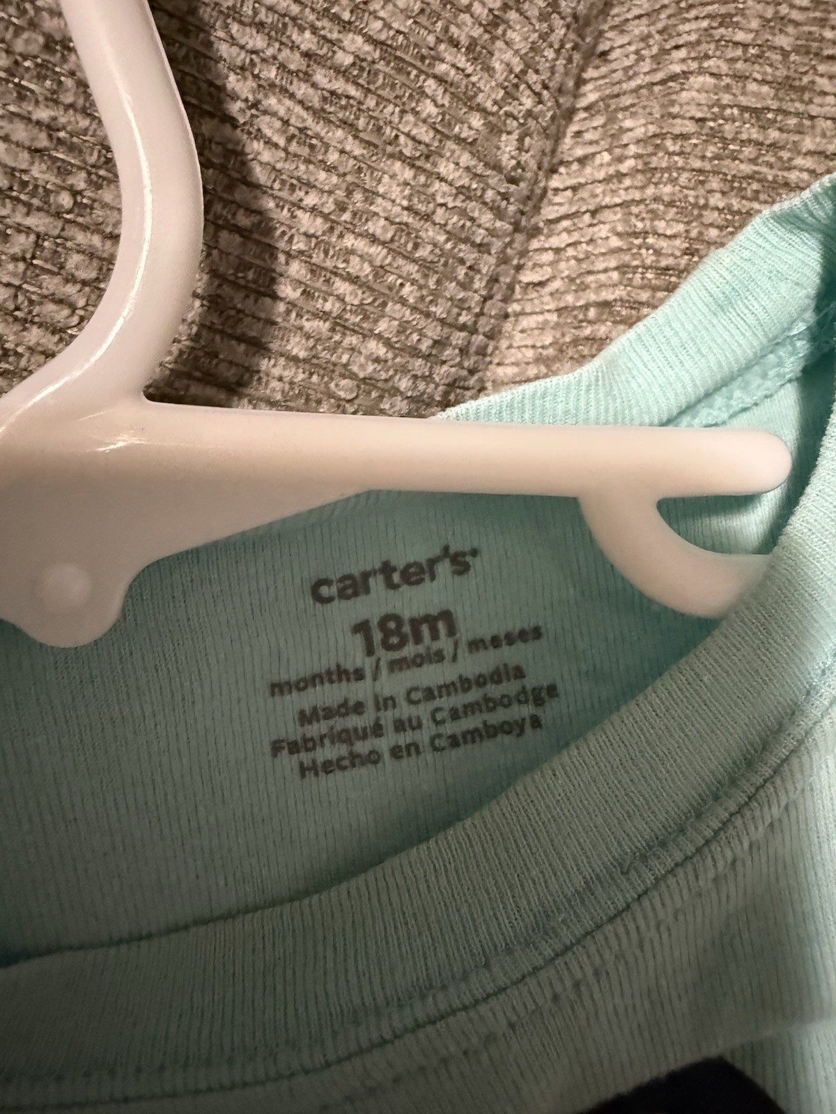 Carters 18months Bodysuit Boy Whale It’s Nice To Meet You