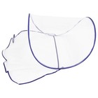 Blaues Moskitonetz für den Kopf, tragbares Kopf-Moskitonetz, Zelt, faltbares