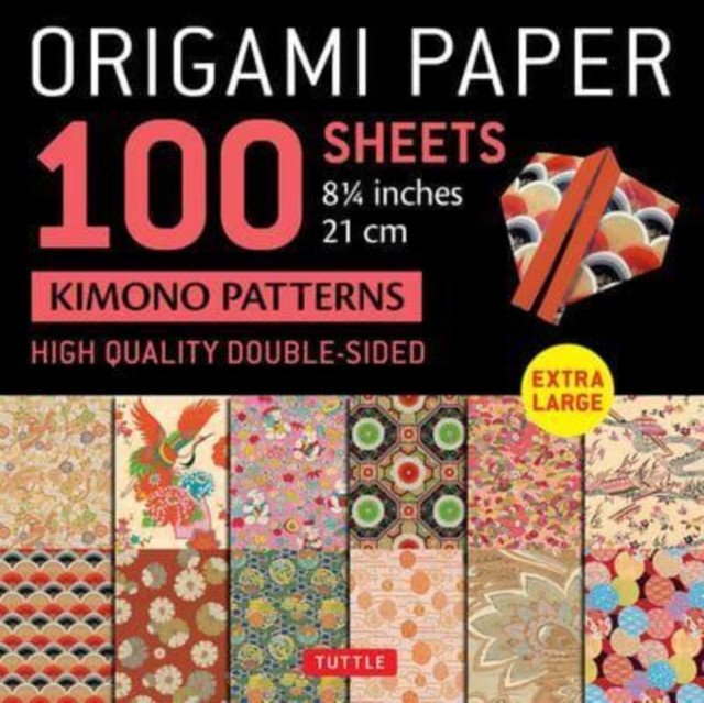Origami Paper 100 sheets Kimono Patterns 8 1/4"" (21 cm) by Tuttle Studio