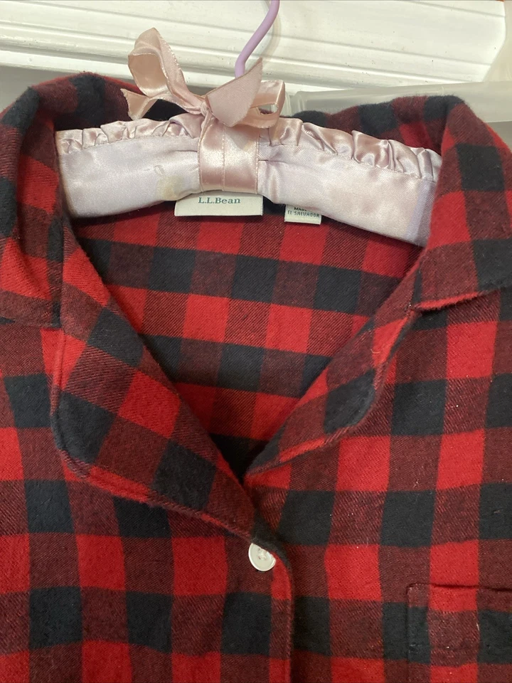 Pijama de franela LL Bean Buffalo Check grande pequeño Foto 2 de 4