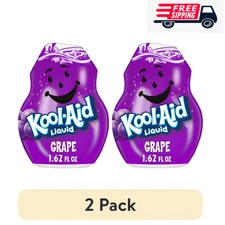 (2 pack) Kool-Aid Liquid Grape Soft Drink Mix, 1.62 fl oz Bottle