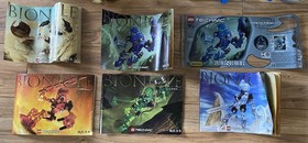 Lego Bionicle TOA MATA w/5 Manuals and 5 Canisters 8531 8532 8533 8534 8535 8536
