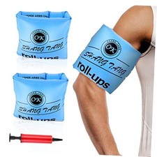 2 Pack Arm Floaties for Adults and Kids, Water Wings Inflatable Arm Blue