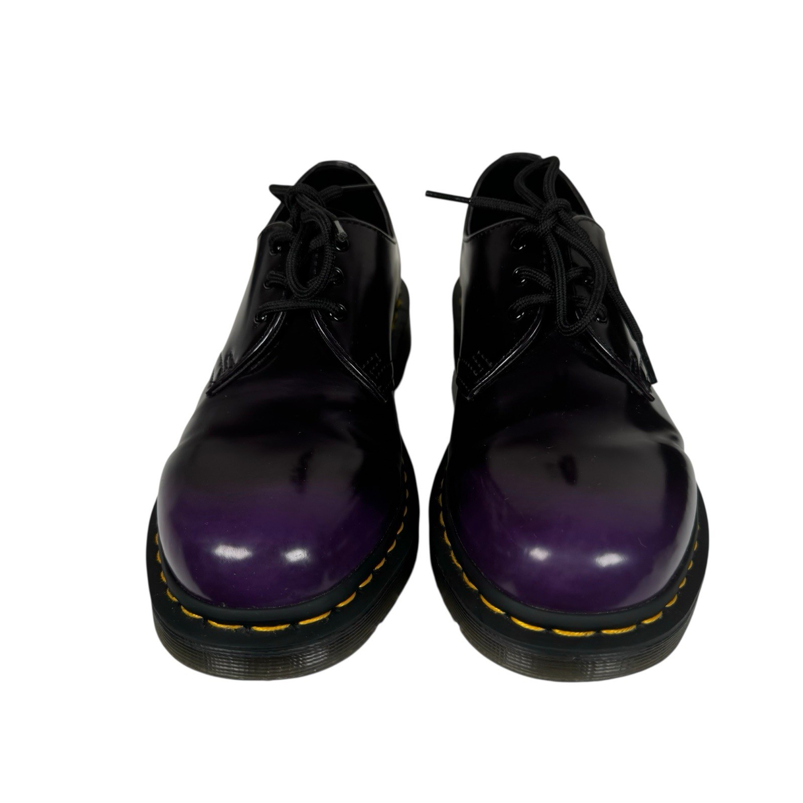 SAOLA Dr. Martens Nero Viola Vegan Ruboff Oxford Stringate Derby Taglia 8M 9L