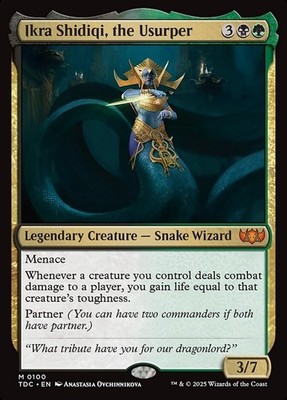 Ikra Shidiqi, the Usurper 0100 Non Foil Mythic Tarkir Commander MTG NM