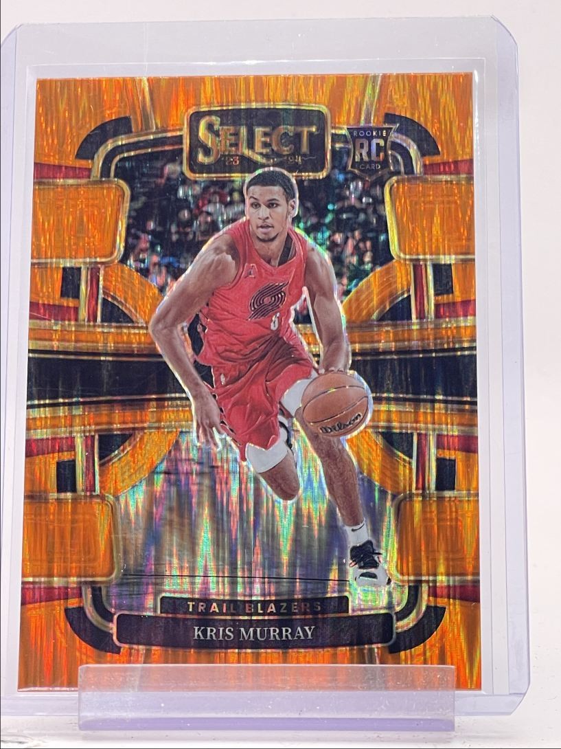 KRIS MURRAY 2023-24 SELECT CONCOURSE ROOKIE ORANGE FLASH BLAZERS RC Q4128