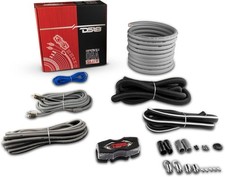 DS18 AMPKIT0/SLV - 0-GA CCA Installation Kit for Car Audio Amplifiers Silver
