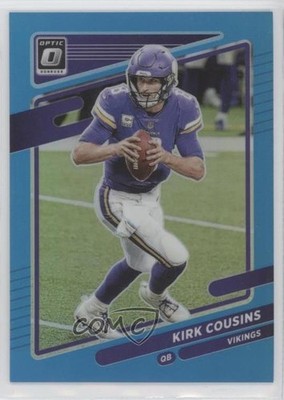 2021 Panini Donruss Optic Aqua Prizm 184/299 Kirk Cousins #97 5ub