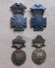 ORIGINAL SPANISH AMERICAN WAR ERA NEW YORK STATE GUARD MARKSMAN BADGE GROUP