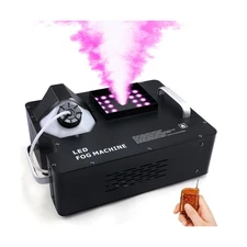 TCFUNDY 1500W Fog Machine for Halloween, DMX RGB 3 in 1 24 LED Smok... Fast Ship
