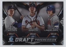 2019 Bowman Draft Chrome Progression Refractor Drew Waters Greyson Jenista h6c