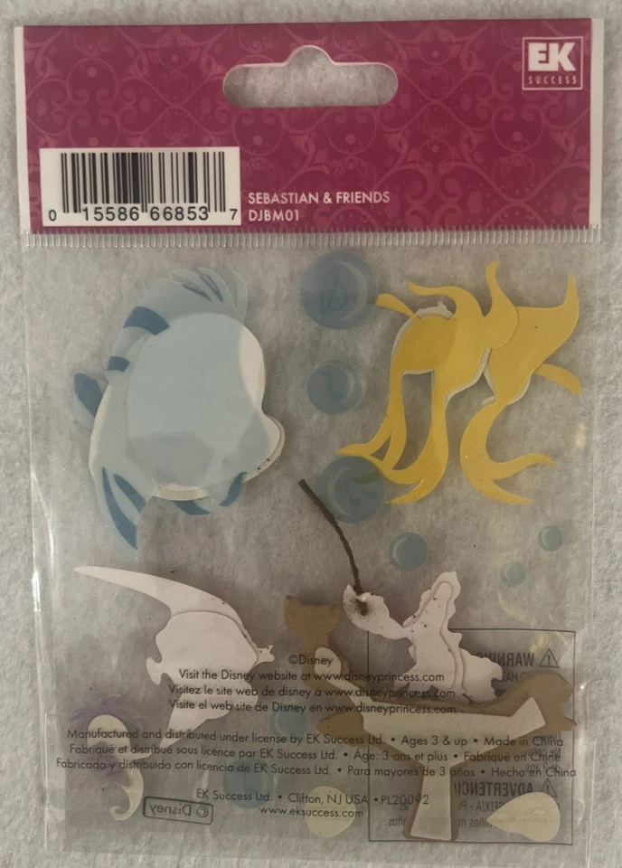 PEGATINAS DE ÁLBUMES DE RECORTES PRINCESA DISNEY ARIEL & FRIENDS ¡RARAS! Difícil de encontrar! Foto 3 de 4