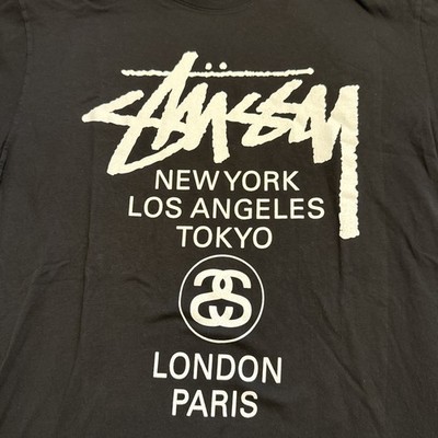 Stussy World Tour Black T-Shirt Size XL NEW | eBay