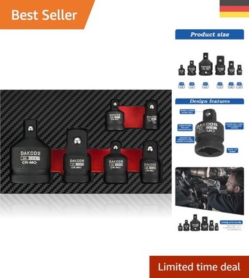Vielseitiges Schlagschrauber Adapter Set 6-teilig für flexibles Arbeiten - CR-MO