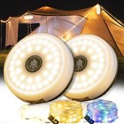 2-Pack Camping String Lights - 4 in 1 Outdoor Camping Lantern with 8 Lighting.