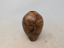 Hand Turned Burl Wood Bud Vase by Eric Reeves 2014 Signed (107)