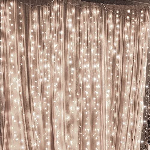 Twinkle Star 300 LED Window Curtain String Light for Christmas Wedding Party - Picture 1 of 7