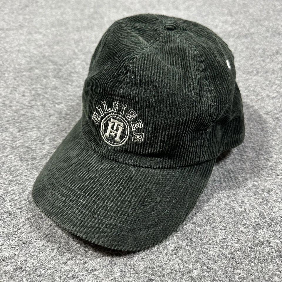 De colección Tommy Hilfiger Pana Gorra Sombrero Correa Cuero Verde Adulto Usado en Excelente Condición Foto 2 de 4